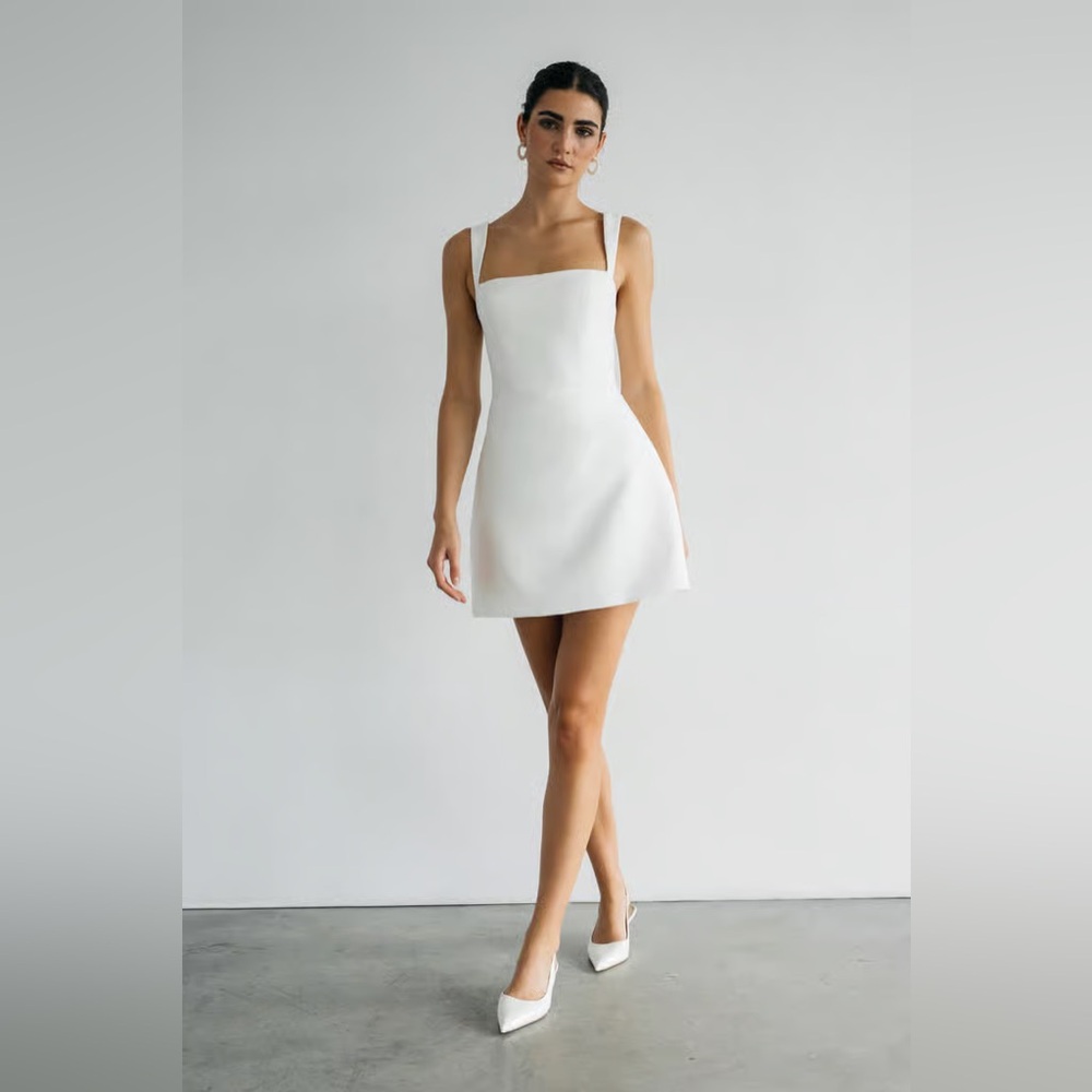 Jenny Yoo Camille Little White Dress